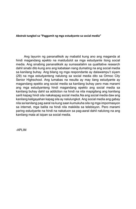halimbawa ng pananaliksik
